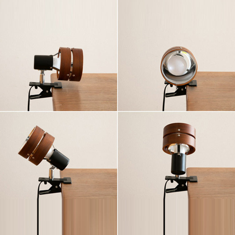 Japanse ronde wandlamp hout ijzer acryl rustieke stijl sfeervol licht slaapkamer woonkamer hal E26 fitting | Sulvida