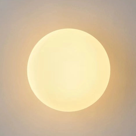 Glazen Wandlamp Bol Wit Minimalistisch Design Woonkamer Slaapkamer G9 Fitting 12-18 cm Droge Ruimte Sfeerverlichting | Sulvida