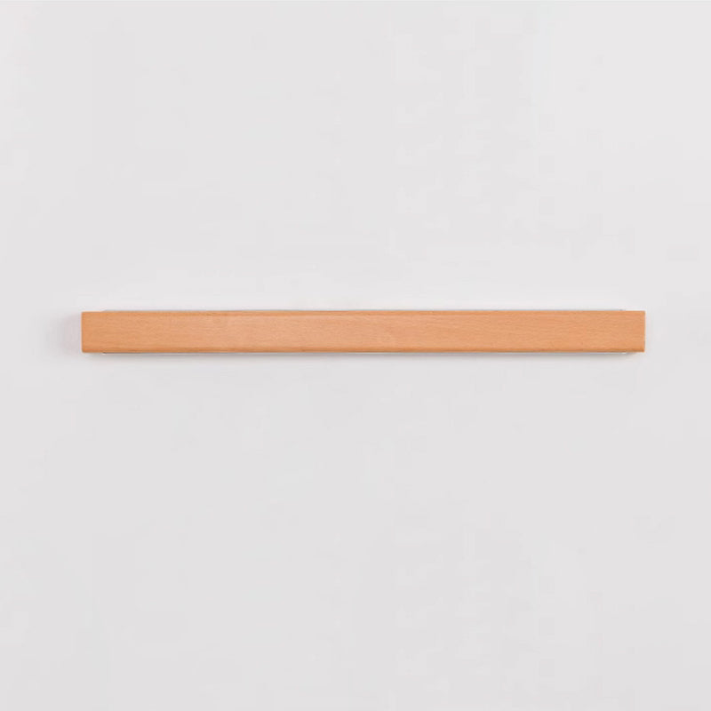 Houten wandlamp LED 60-180 cm bruin rechthoekig modern design sfeerverlichtingen wandverlichting interieur | Sulvida