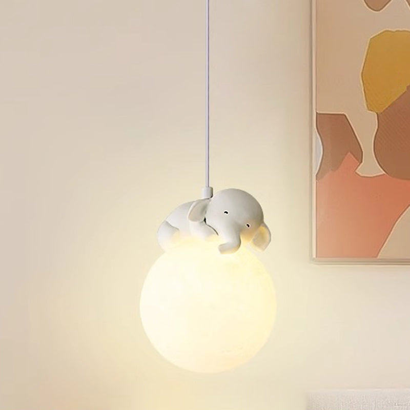 Kinderkamer Hanglamp Cartoon Figuur Design Wit G9 Fitting PE Kap Modern Scandinavisch Sfeerverlichting | Sulvida