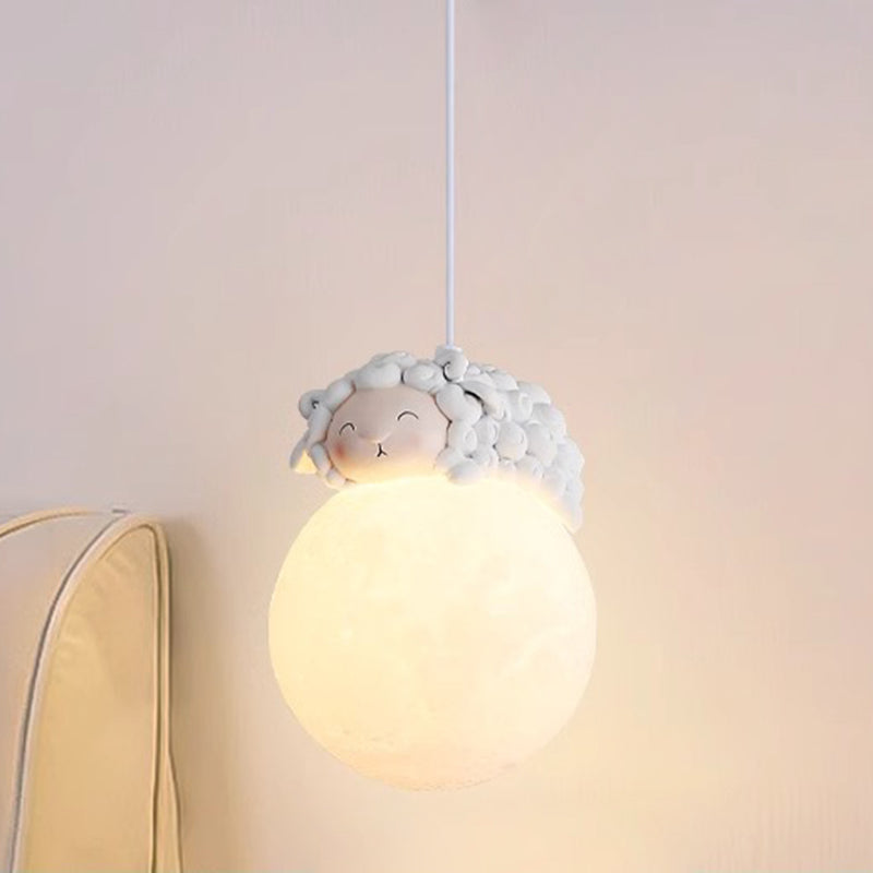 Kinderkamer Hanglamp Cartoon Figuur Design Wit G9 Fitting PE Kap Modern Scandinavisch Sfeerverlichting | Sulvida