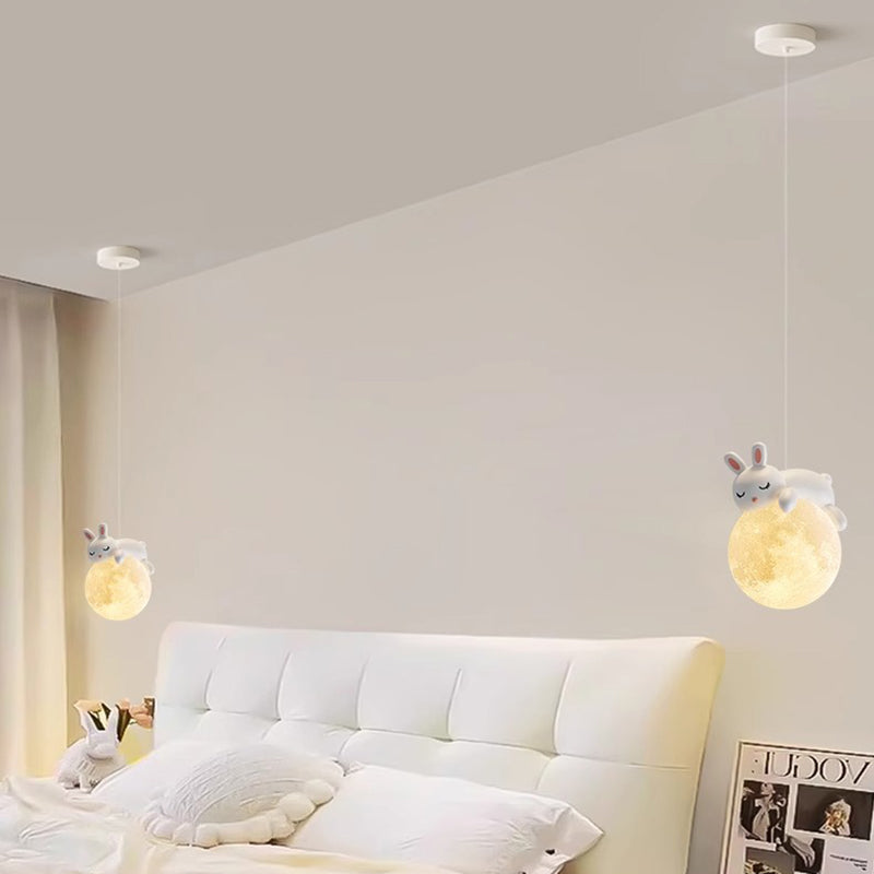 Kinderkamer Hanglamp Cartoon Figuur Design Wit G9 Fitting PE Kap Modern Scandinavisch Sfeerverlichting | Sulvida