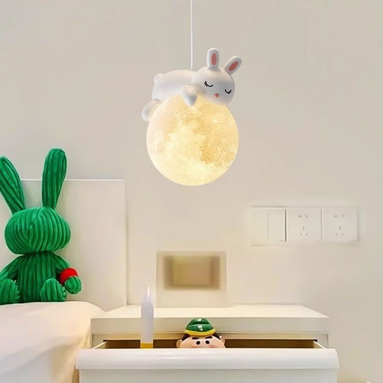 Kinderkamer Hanglamp Cartoon Figuur Design Wit G9 Fitting PE Kap Modern Scandinavisch Sfeerverlichting | Sulvida