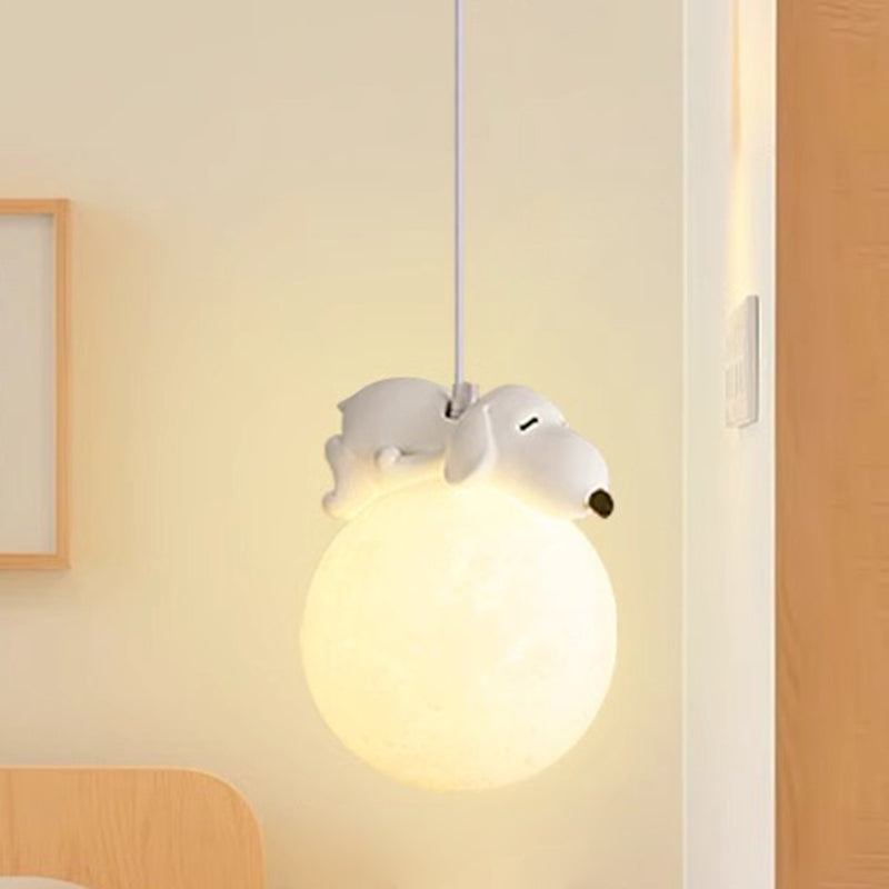 Kinderkamer Hanglamp Cartoon Figuur Design Wit G9 Fitting PE Kap Modern Scandinavisch Sfeerverlichting | Sulvida