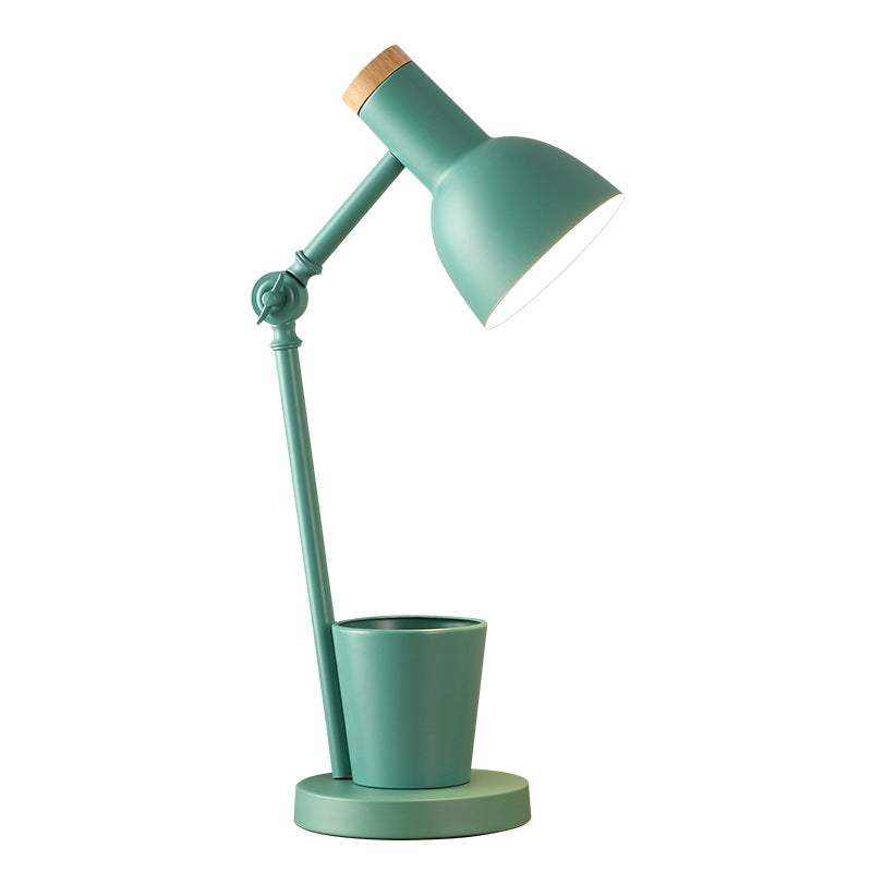 Scandinavische Tafellamp IJzer & Massief Hout Modern Design E26 Geel Groen Roze Wit Zwart Bureau Nachtlampje Woonkamer | Sulvida