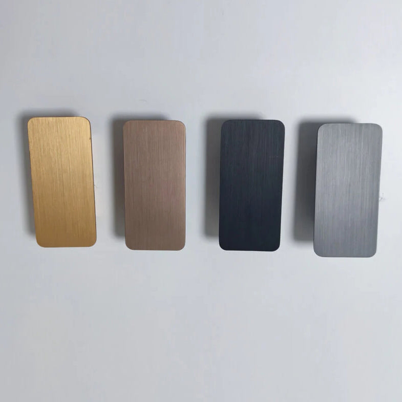 Minimalistische Wandlamp Aluminium 2-Lichts LED Rechthoekig Vlak Paneel Scandinavisch Interieur Gang Slaapkamer | Sulvida