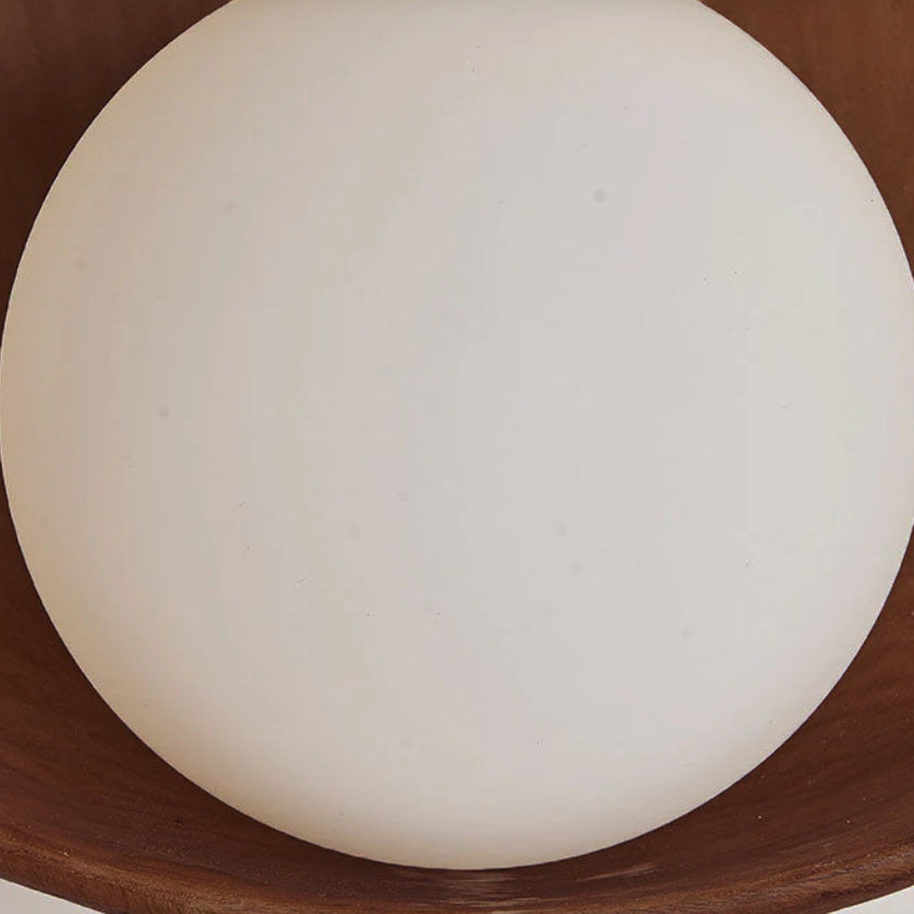 Ronde Wandlamp Met Hars En IJzeren Kap Minimalistische Verlichting Woon- En Slaapkamer Warm Wit Licht | Sulvida