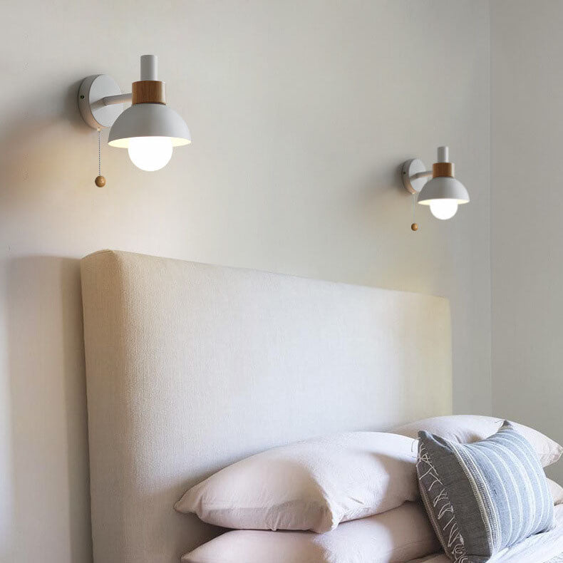 Wandlamp bol metaal glas gekleurde bol scandinavische stijl modern design woonkamer slaapkamer hal entree | Sulvida