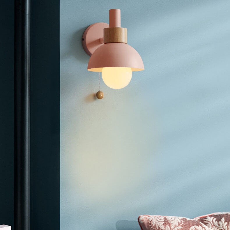 Wandlamp bol metaal glas gekleurde bol scandinavische stijl modern design woonkamer slaapkamer hal entree | Sulvida