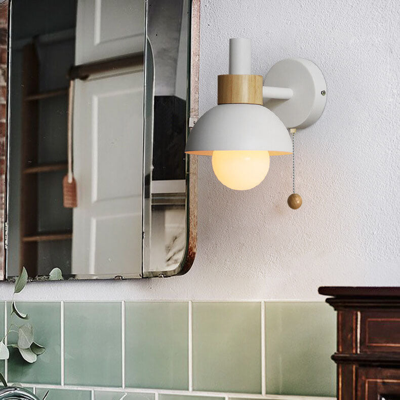 Wandlamp bol metaal glas gekleurde bol scandinavische stijl modern design woonkamer slaapkamer hal entree | Sulvida