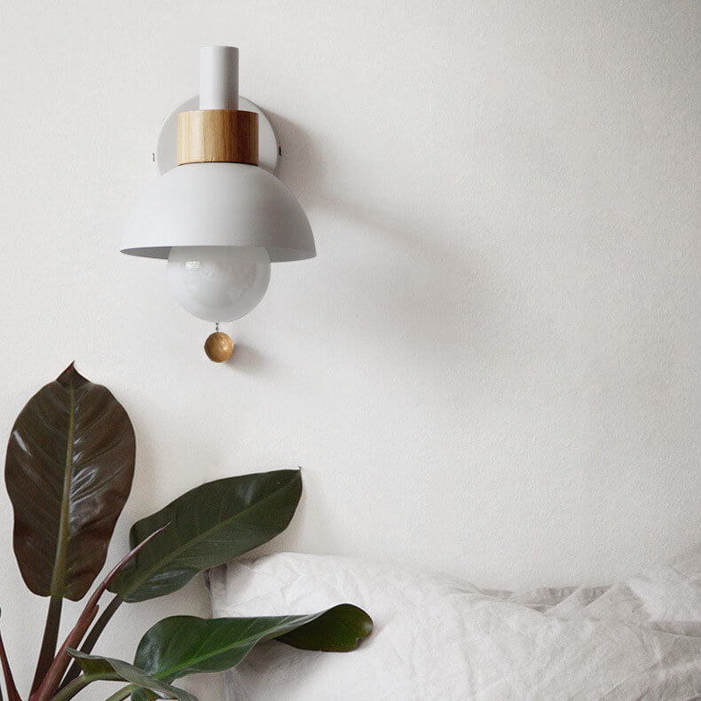 Wandlamp bol metaal glas gekleurde bol scandinavische stijl modern design woonkamer slaapkamer hal entree | Sulvida
