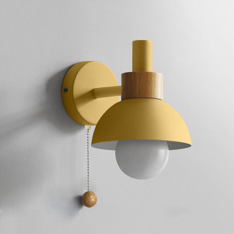 Wandlamp bol metaal glas gekleurde bol scandinavische stijl modern design woonkamer slaapkamer hal entree | Sulvida