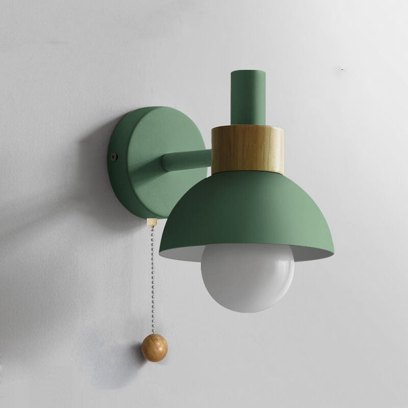 Wandlamp bol metaal glas gekleurde bol scandinavische stijl modern design woonkamer slaapkamer hal entree | Sulvida