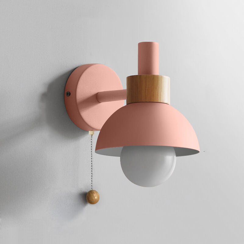 Wandlamp bol metaal glas gekleurde bol scandinavische stijl modern design woonkamer slaapkamer hal entree | Sulvida