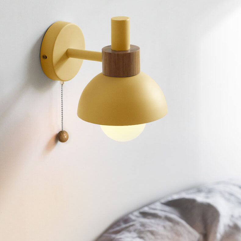 Wandlamp bol metaal glas gekleurde bol scandinavische stijl modern design woonkamer slaapkamer hal entree | Sulvida