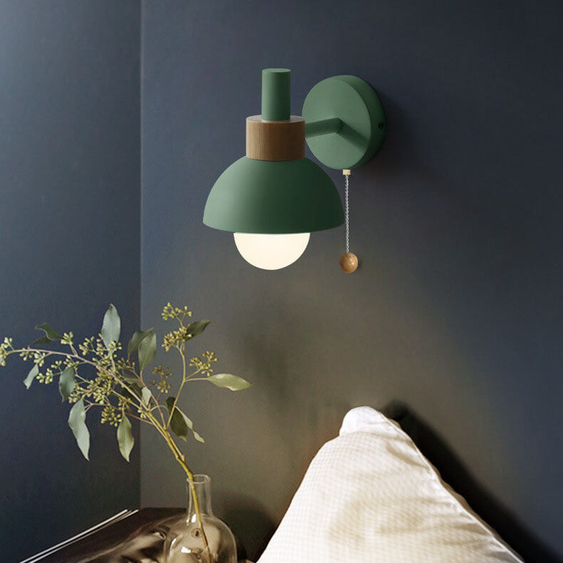 Wandlamp bol metaal glas gekleurde bol scandinavische stijl modern design woonkamer slaapkamer hal entree | Sulvida