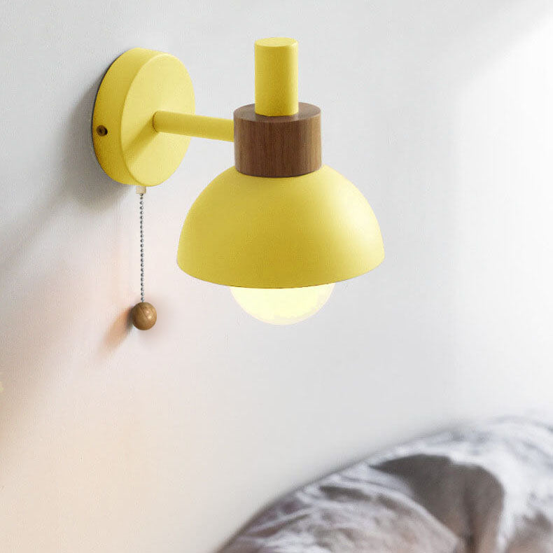 Wandlamp bol metaal glas gekleurde bol scandinavische stijl modern design woonkamer slaapkamer hal entree | Sulvida