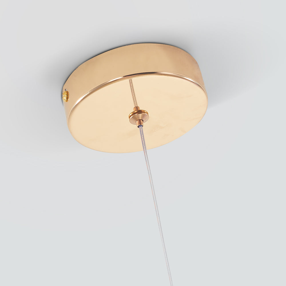 Hanglamp Goudkleurig Kristal Met Druppelvorm Modern Design Voor Woonkamer Eetkamer LED Verlichting Luxe | Sulvida