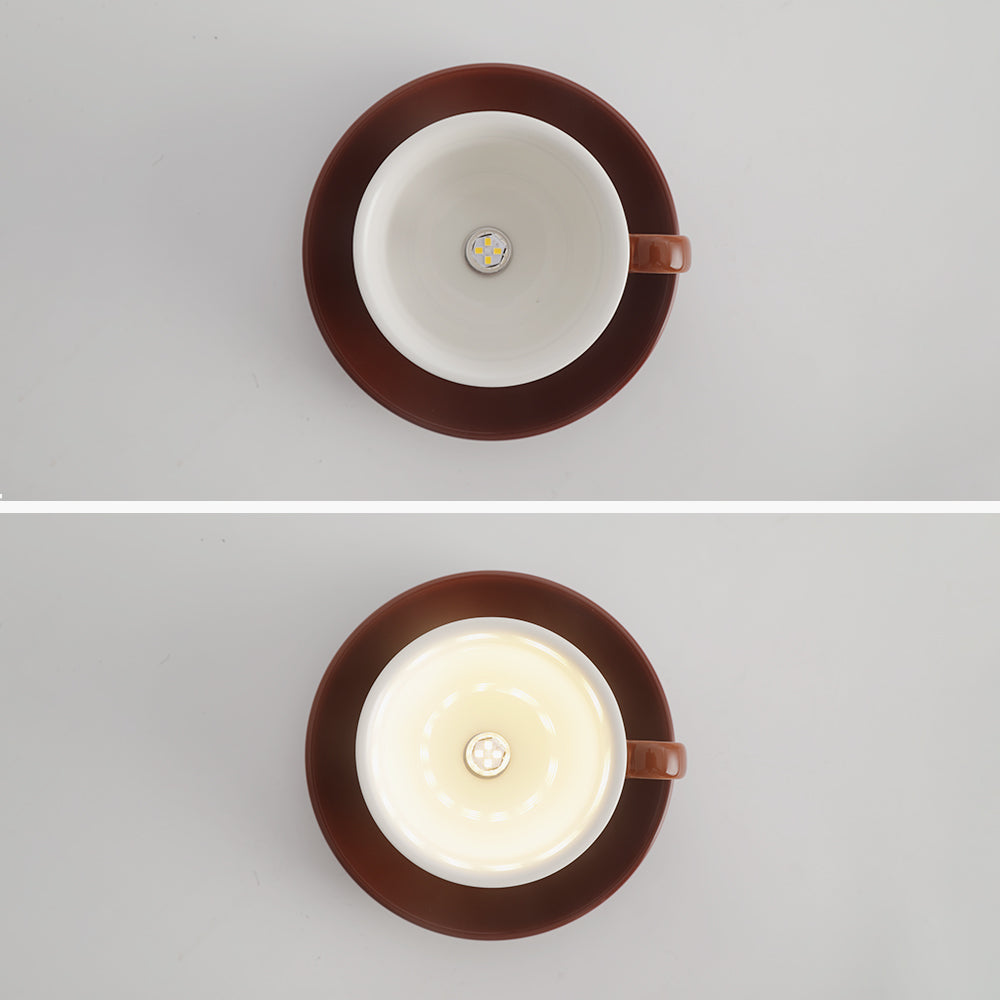 Keramische Plafondlamp Koffiekopje Design Creatieve Spot Blauw Roze Geel Woonkamer Slaapkamer Speels | Sulvida