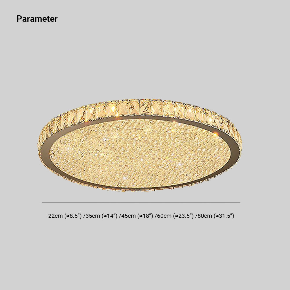 Kristallen Plafondlamp Glamour Met LED Verlichting Warm Of Wit Licht Voor Slaapkamer Woonkamer Modern Metaal | Sulvida