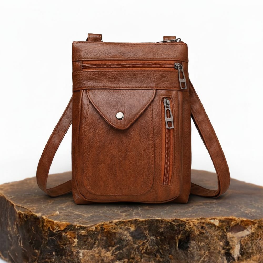 Vintage Crossbody Schoudertas Dames Retro Compacte Handtas Kunstleer Bruin Roze Zwart Dagelijks Gebruik | Sulvida