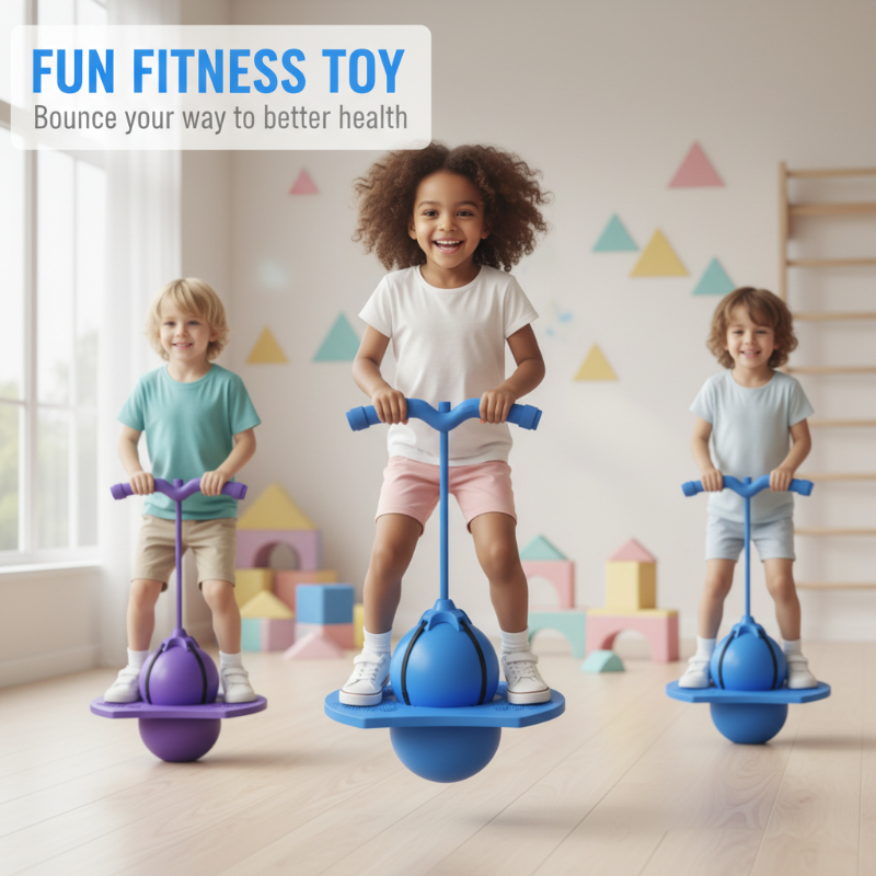 Balle d’équilibre pour enfants avec plateforme antidérapante | Outil d’entraînement de la coordination | Ballon sauteur | Sulvida
