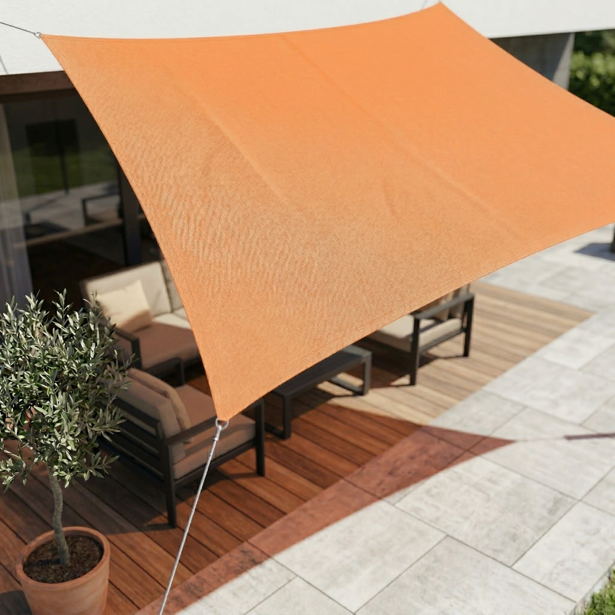 Waterdicht Schaduwdoek Rechthoekig met UV-Bescherming voor Terras Tuin Balkon Zwembad – Ademend Polyester Zonwering Zonnescherm | Sulvida
