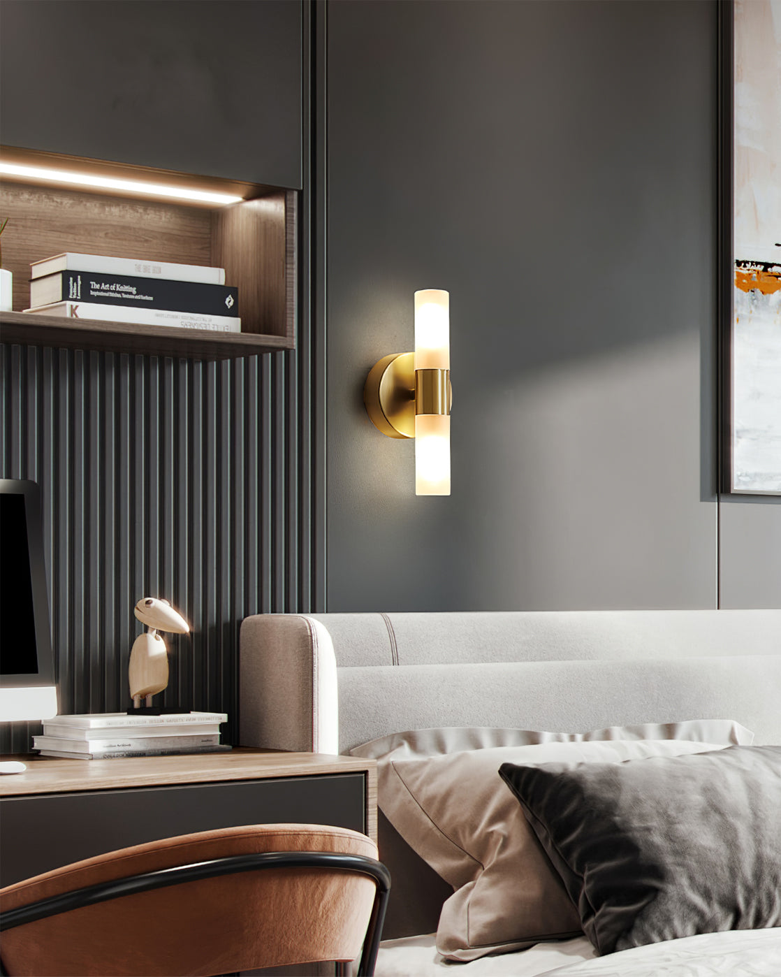 Wandlamp Acrylglas met G9 Fitting Koper Zwart Wit voor Woonkamer Hal Slaapkamer Modern Design Interieur IP20 | Sulvida