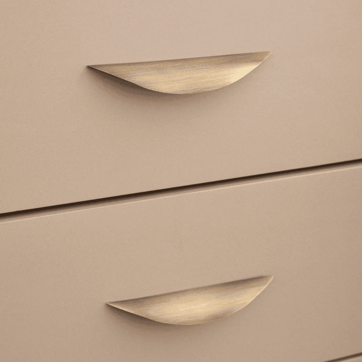 Meubelgreep geborsteld messing - design deurknop - modern kastbeslag voor keuken slaapkamer kast ladekast | Sulvida