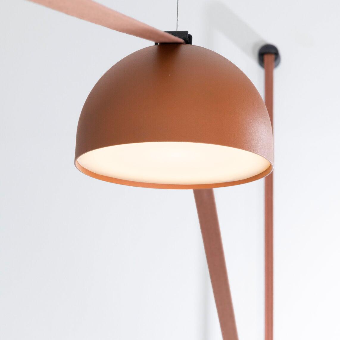Hanglamp met Verstelbare Canvas Banden Zwart Oranje LED Geïntegreerd 360° Lichtverspreiding Modern Design | Sulvida