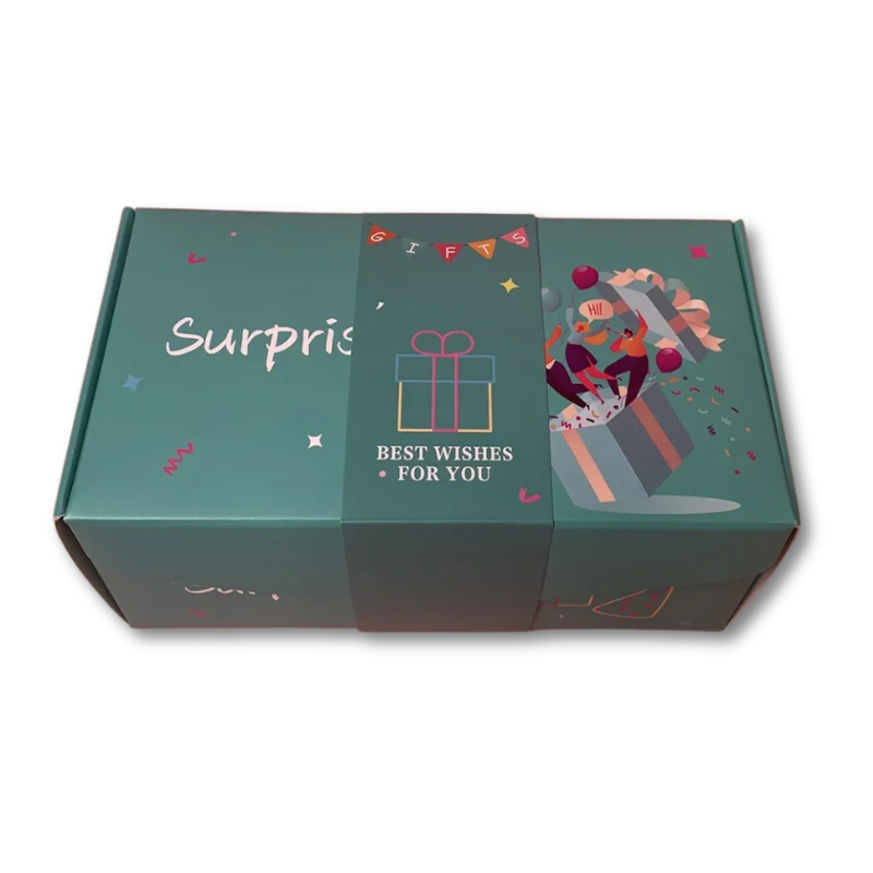 Cadeaubox met Verrassing Hartjesmotief – Luxe Geschenkdoos voor Speciale Momenten en Persoonlijke Boodschappen | Sulvida