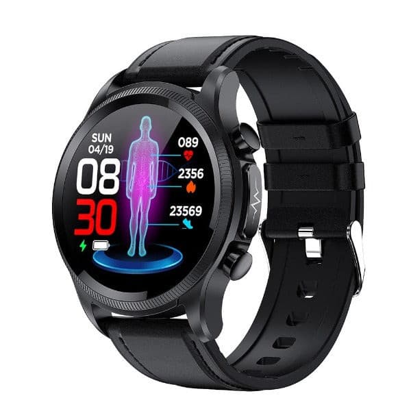 Smartwatch met Gezondheidsmeting Hartslag Bloedwaarden 24/7 Monitoring Waterbestendig Sporthorloge Fitness | Sulvida