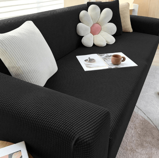 Bankbeschermer Met Antislip Jacquard Weefsel En Elegante Ribbeltextuur Voor Zitmeubels Woonkamer Interieur | Sulvida