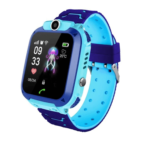 Kinder Smartwatch GPS-Tracker Waterdicht Touchscreen Spelletjes Schoolmodus Noodknop Telefoneren Roze Blauw | Sulvida