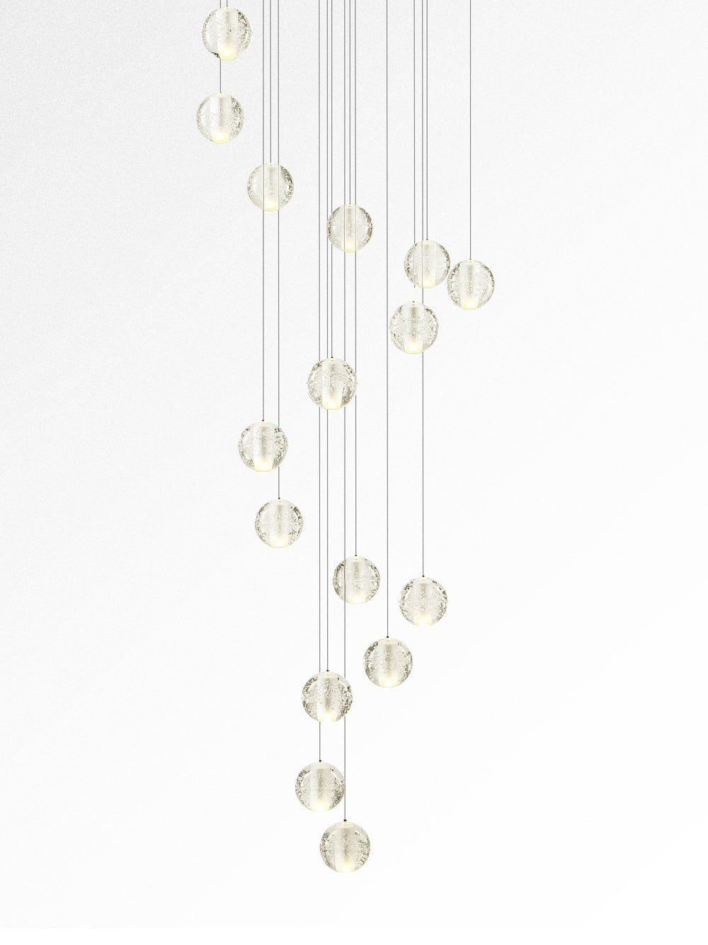 Kristallen Bollenlamp Hanglamp Meervoudig Chroom Glas Eethoek Woonkamer Plafondverlichting Modern Design Interieur | Sulvida