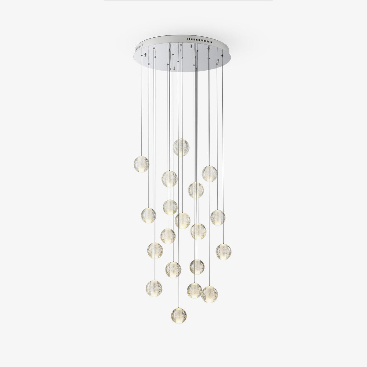 Kristallen Bollenlamp Hanglamp Meervoudig Chroom Glas Eethoek Woonkamer Plafondverlichting Modern Design Interieur | Sulvida