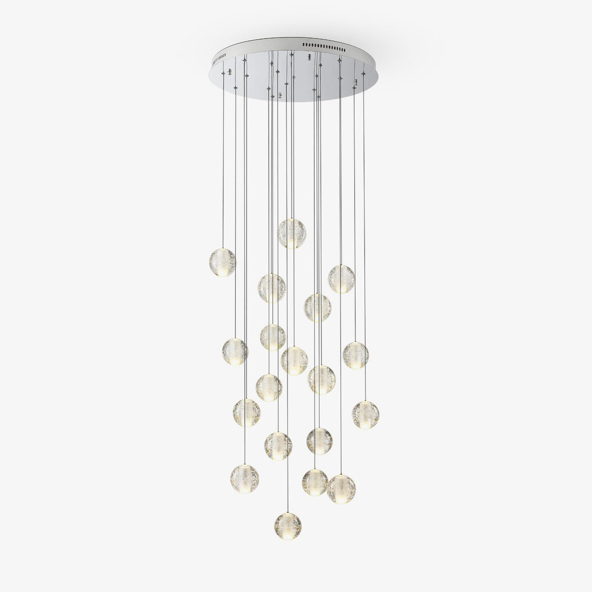 Kristallen Bollenlamp Hanglamp Meervoudig Chroom Glas Eethoek Woonkamer Plafondverlichting Modern Design Interieur | Sulvida
