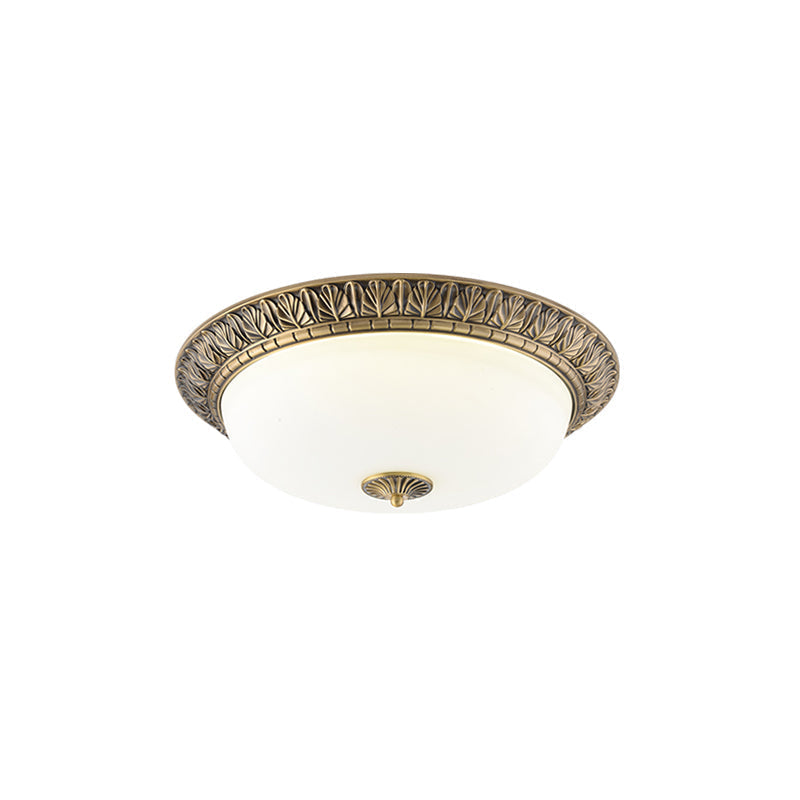 Ronde plafondlamp met glazen kap metalen armatuur LED verlichtingselement 30 40 50cm interieurverlichting | Sulvida