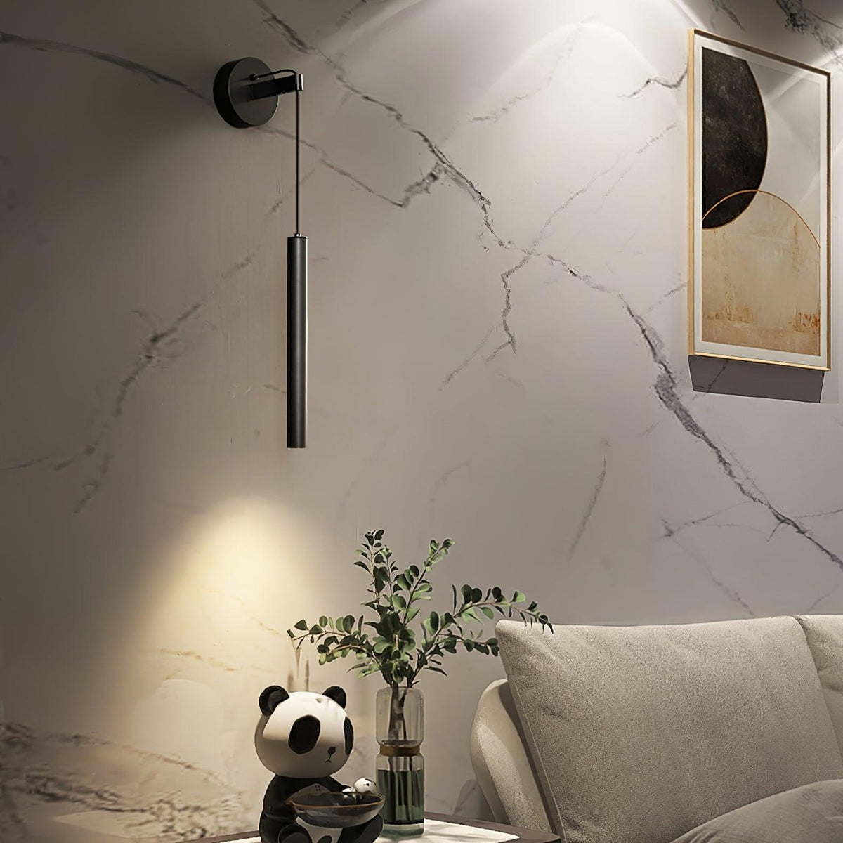 Minimalistische Wandlamp Messing of Zwart 60cm LED Geïntegreerd Strak Design Lijnverlichting Interieur | Sulvida