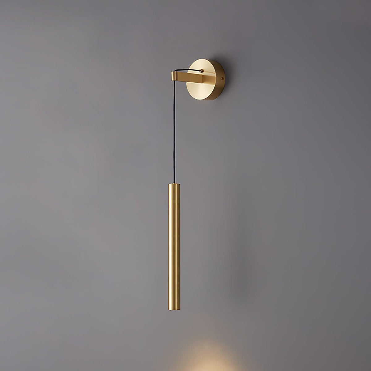 Minimalistische Wandlamp Messing of Zwart 60cm LED Geïntegreerd Strak Design Lijnverlichting Interieur | Sulvida