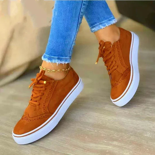 Dames Vetersneakers met Ergonomische Inlegzool en Verstelbare Vetersluiting voor Dagelijks Draagcomfort | Sulvida