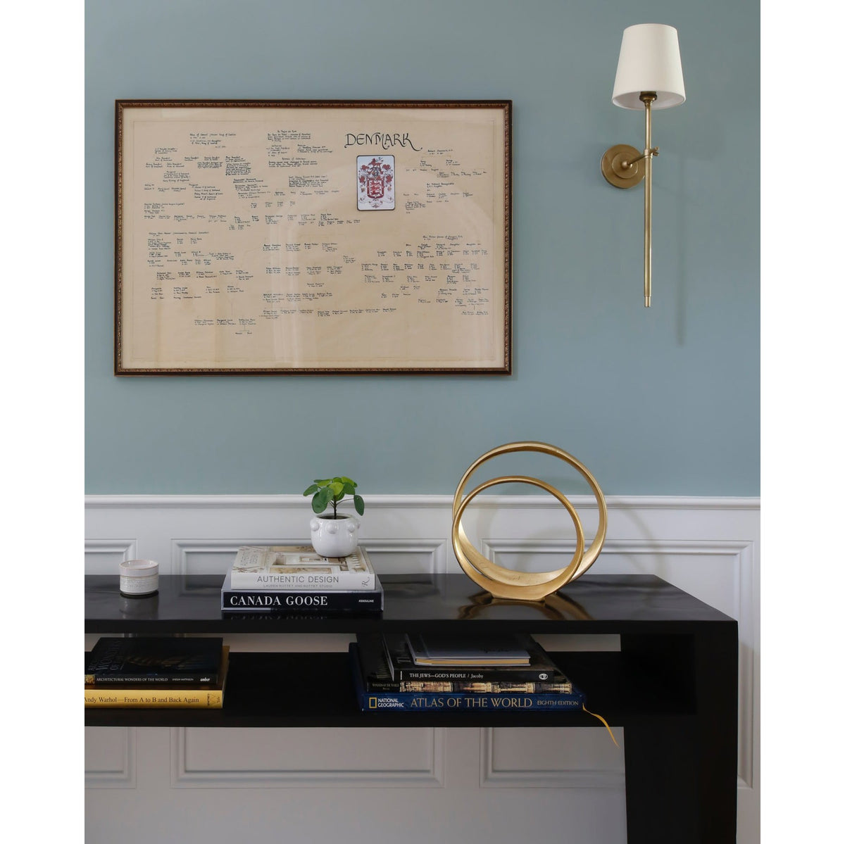 Wandlamp Messing met Stoffen Kap - Modern Minimalistisch Design - 1 of 2 Lichtpunten - Lampenfitting E27 | Sulvida