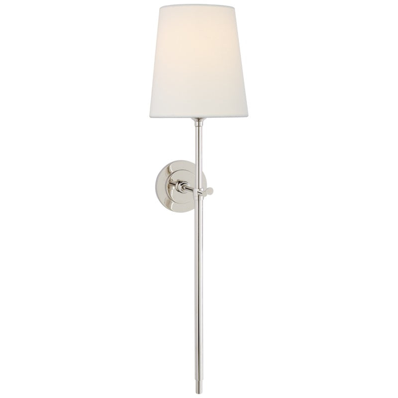 Wandlamp Messing met Stoffen Kap - Modern Minimalistisch Design - 1 of 2 Lichtpunten - Lampenfitting E27 | Sulvida