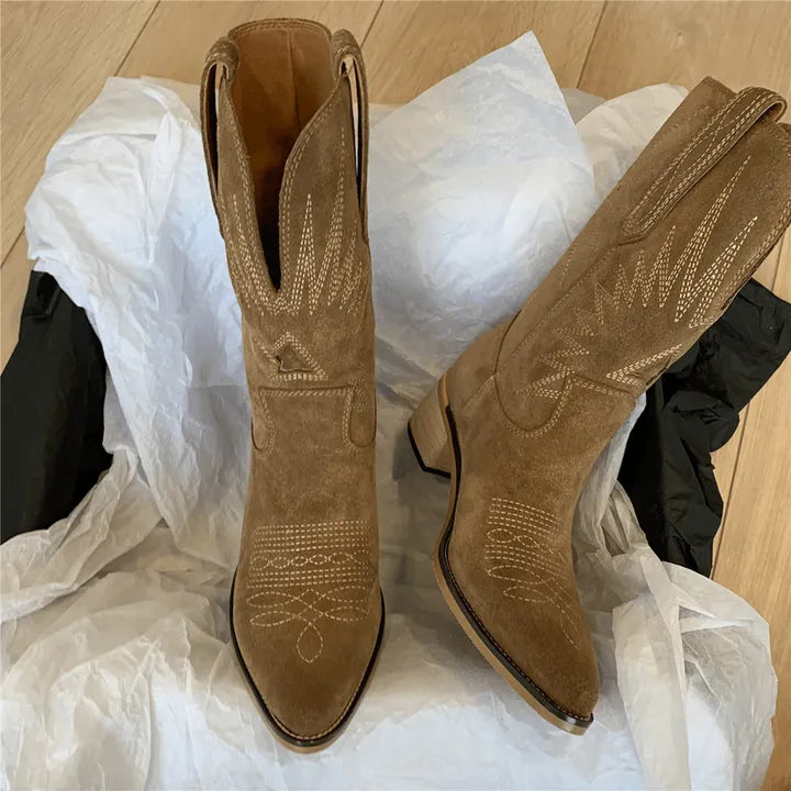 Bottes de cowboy pour femme, robustes et chics, bottes western au design tendance, pour toutes les saisons, au quotidien et pour les occasions festives | Sulvida