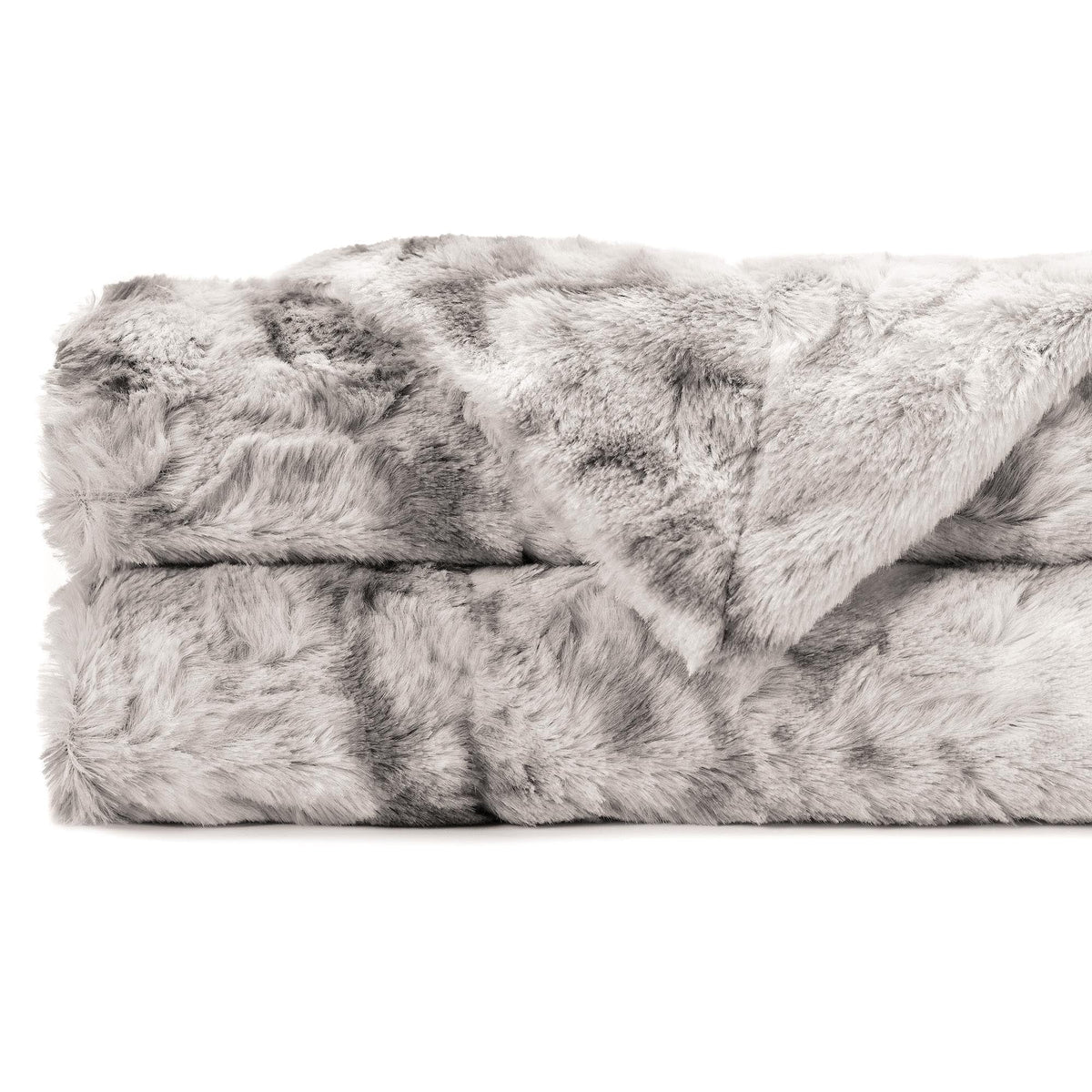 Dubbelzijdige Wolfsprint Woonplaid Extra Groot Zacht Kunstbont Fleece Deken Decoratief Warm Luxe Sofa | Sulvida