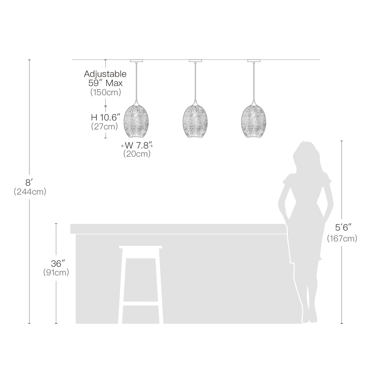 Glazen Hanglamp met 3D Vuurwerk Effect Gekleurde Bol Moderne Eetkamerlamp Plafondverlichting E26 Fitting | Sulvida