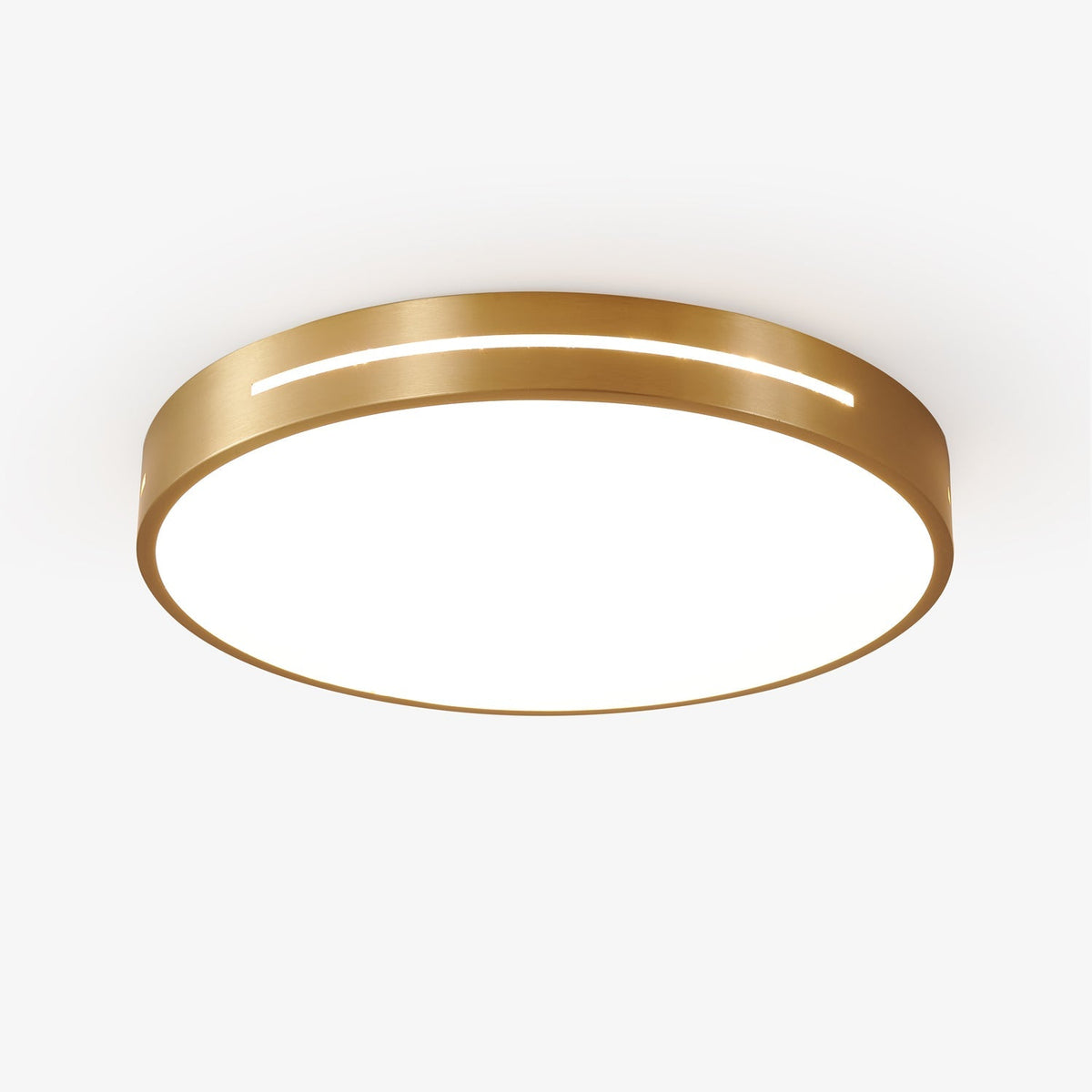 Plafondlamp Messing met Geïntegreerde LED Rond of Vierkant Minimalistisch Design Woonkamer Slaapkamer | Sulvida