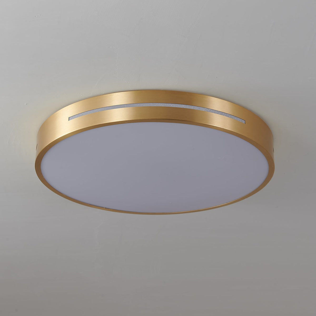 Plafondlamp Messing met Geïntegreerde LED Rond of Vierkant Minimalistisch Design Woonkamer Slaapkamer | Sulvida