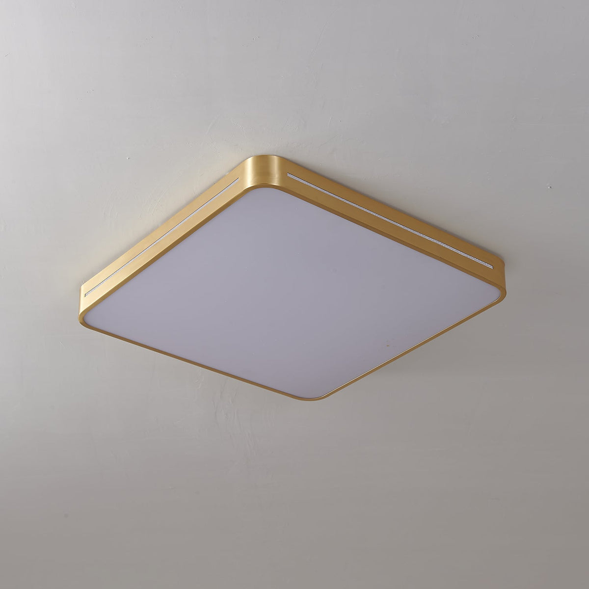 Plafondlamp Messing met Geïntegreerde LED Rond of Vierkant Minimalistisch Design Woonkamer Slaapkamer | Sulvida