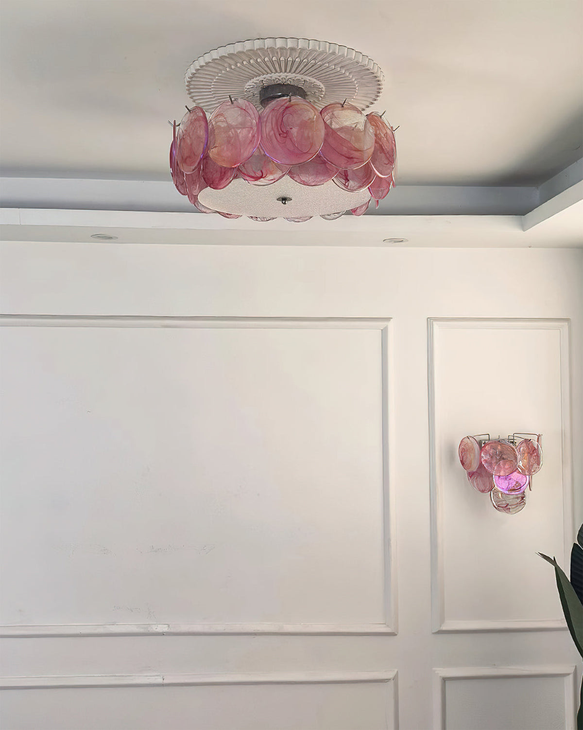 Plafondlamp met metalen frame en glazen bol voor woonkamer, slaapkamer, eetkamer, hal en lounge industrieel | Sulvida